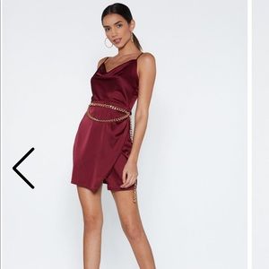 Cowl About Mini Dress